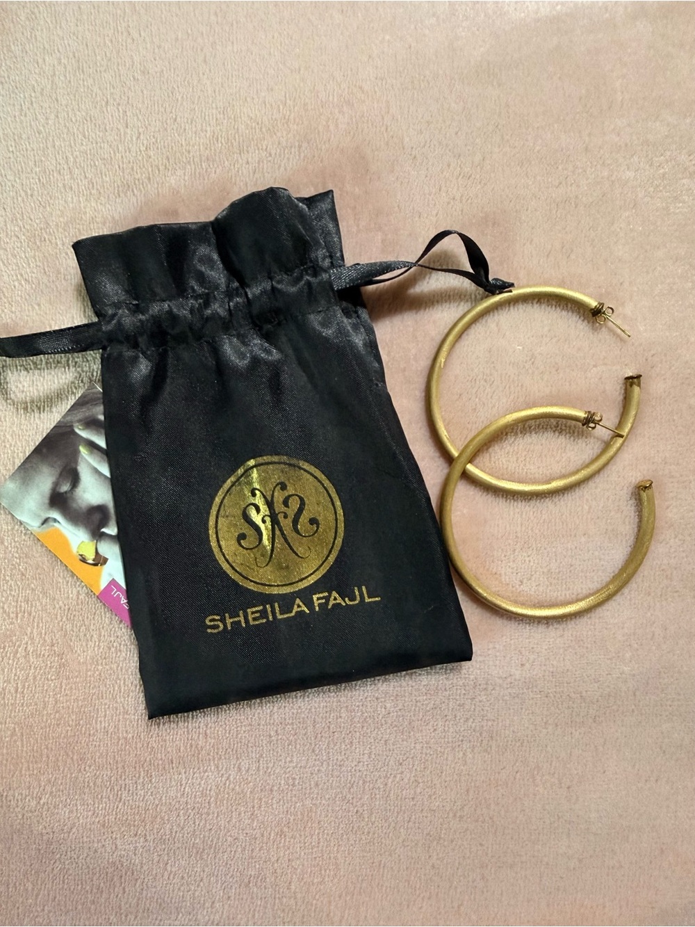 Sheila Fajl Gold Hoop Earrings - Classic Lightweight Hoops